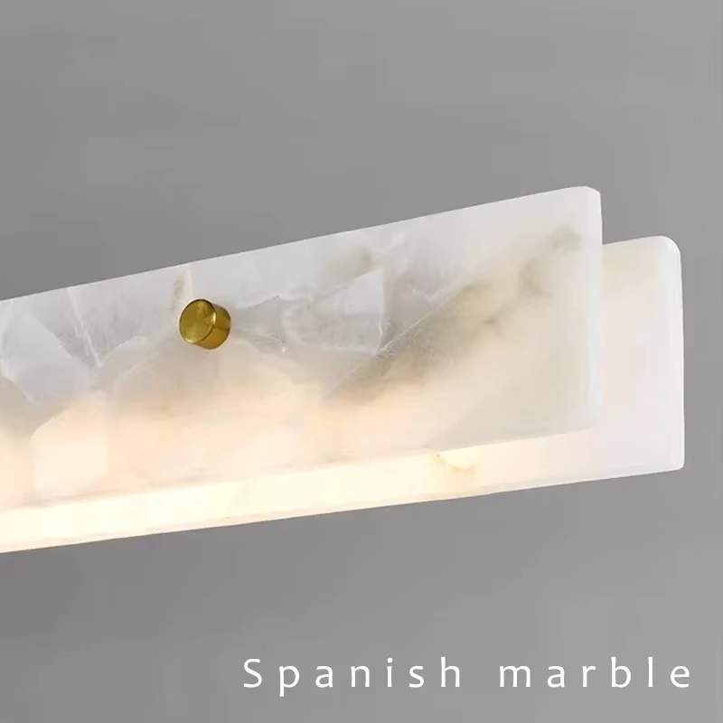 Plafonnier LED en marbre au design moderne et luxueux