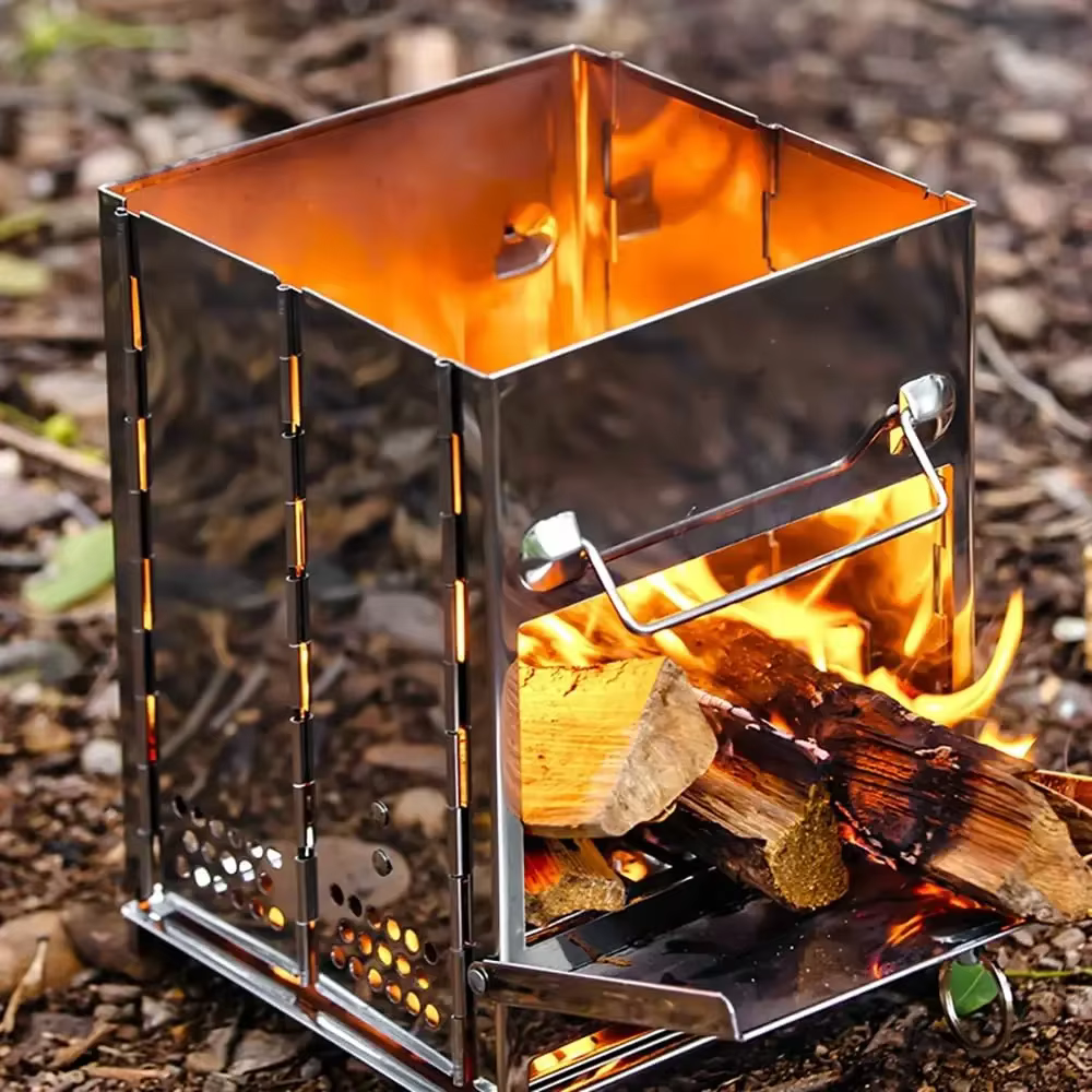 Poêle à bois, réchaud de Camping Portable