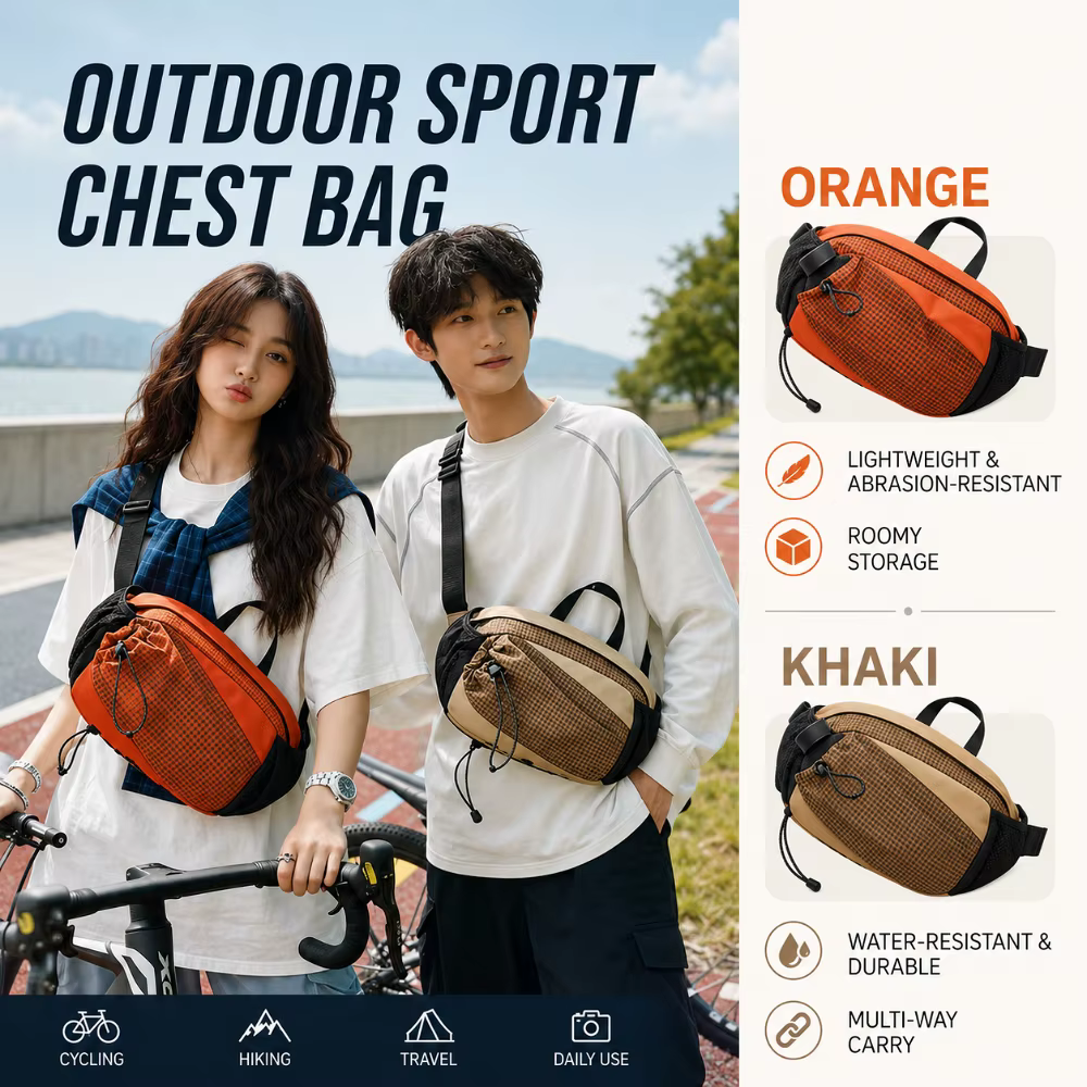 Sac de poitrine léger pour sports de plein air