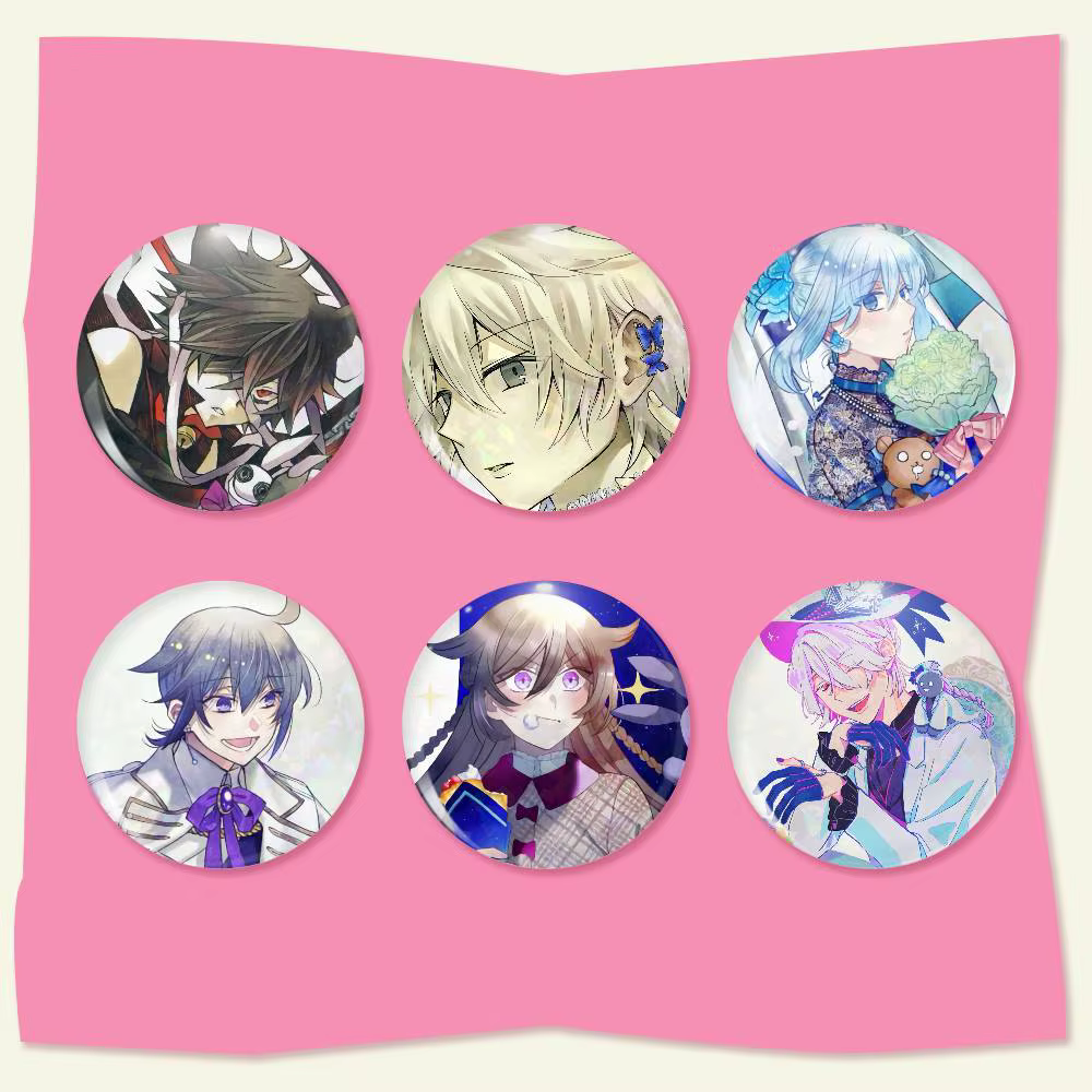 Broches à clipser rondes P-Pandora H-Hearts