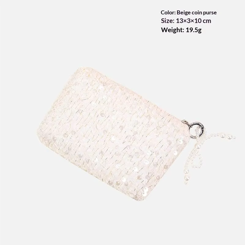 Mini trousse de maquillage et porte-monnaie pour le rangement quotidien, design léger et portable pour une utilisation décontractée ou formelle