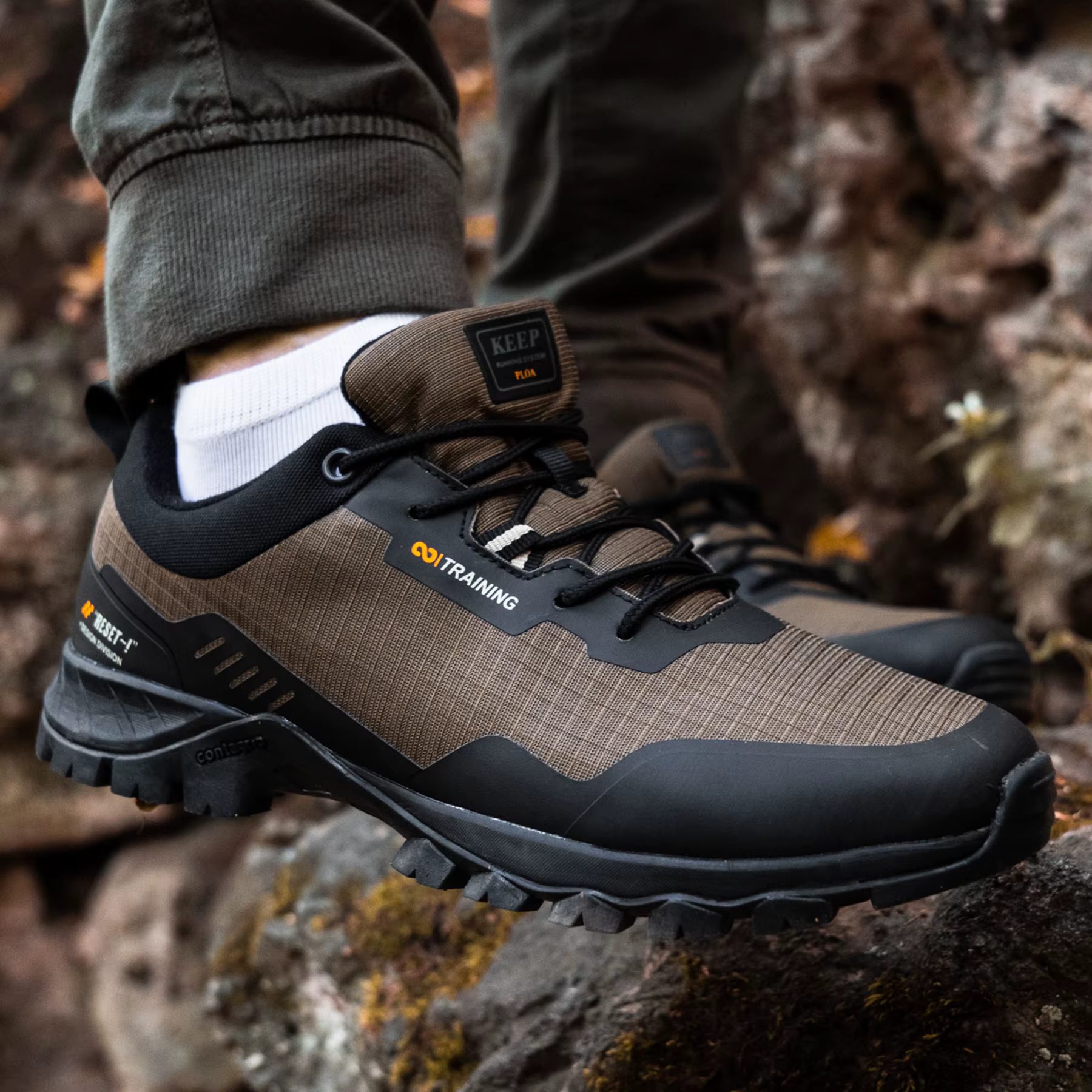 Baasploa hommes nouvelles chaussures de randonnée en plein air imperméable résistant à l'usure antidérapant baskets