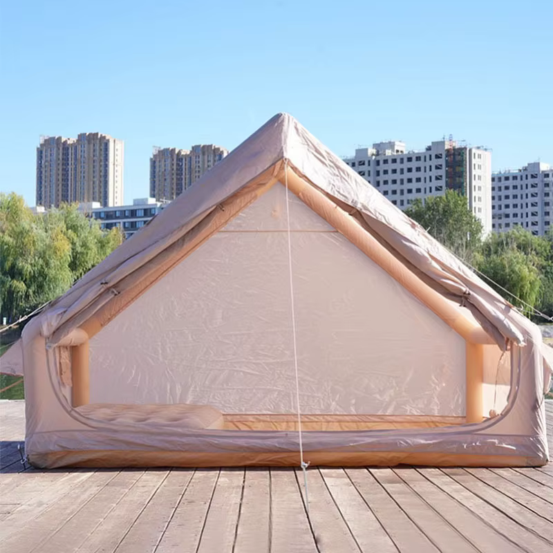 Tente de camping gonflable pop-up imperméable en tissu Oxford pour l'extérieur