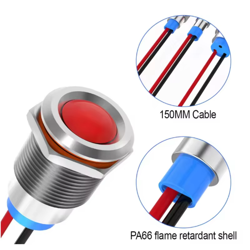 Indicateur lumineux LED en métal étanche