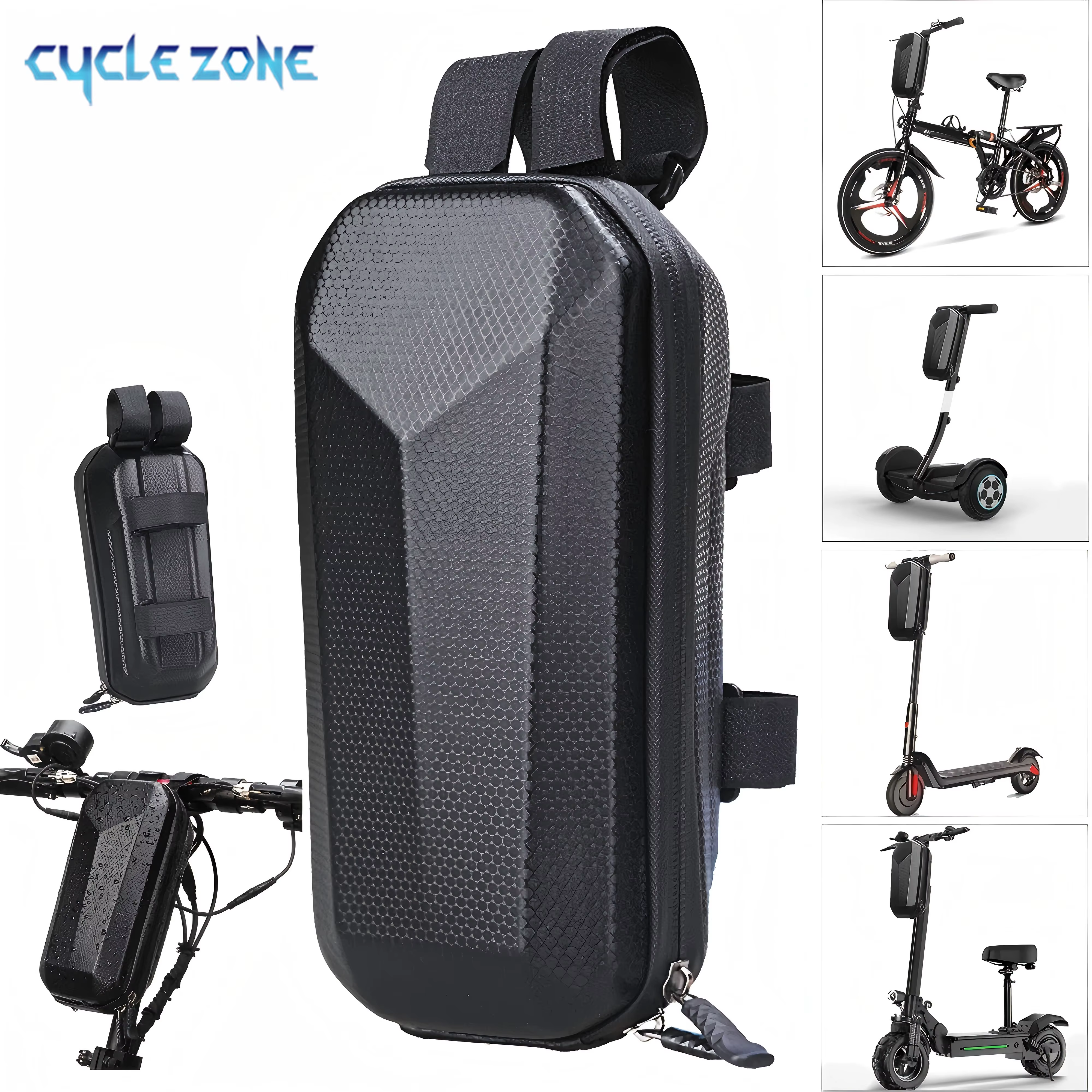 Sac de guidon de vélo, coque rigide Portable