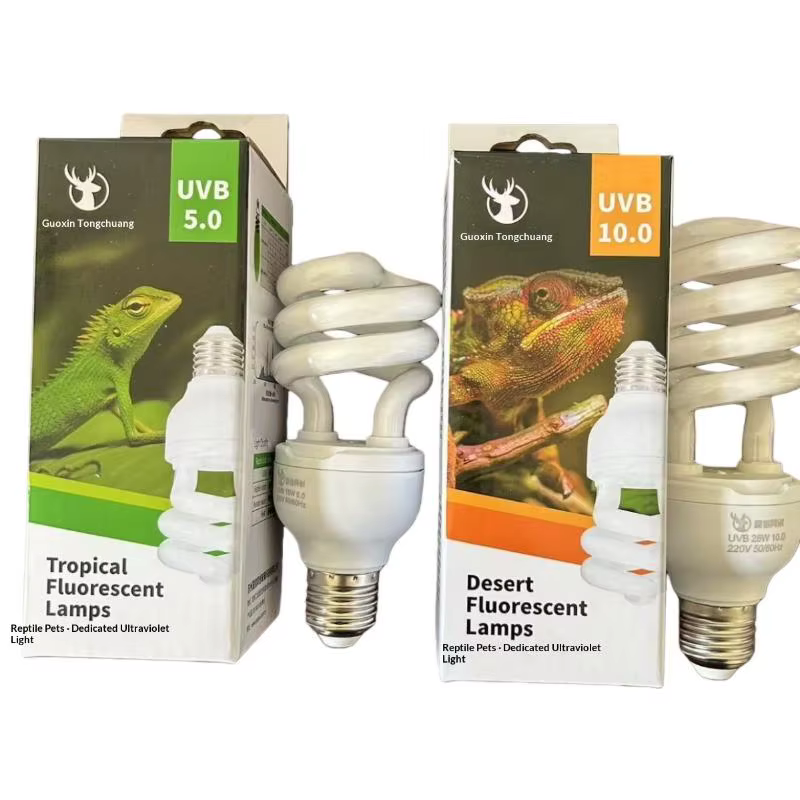 1 pièces 13W/26W rayons UV économie d'énergie Terrarium lumière de se prélasser 5.0 10.0 UVB lampe pour Reptile tortue lézard serpent Reptiles lampes chauffantes