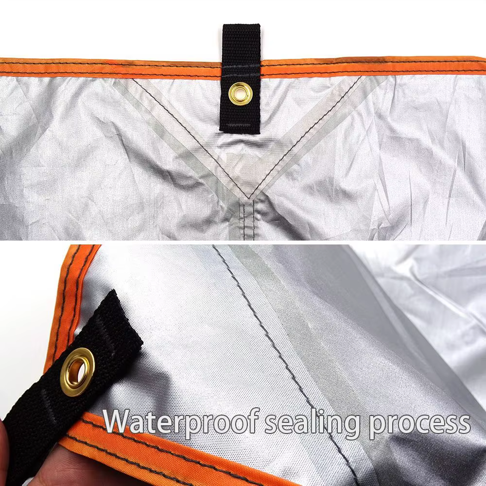 4x4m Auvent Imperméable de Jardin Ultraléger pour Camping en Plein Air