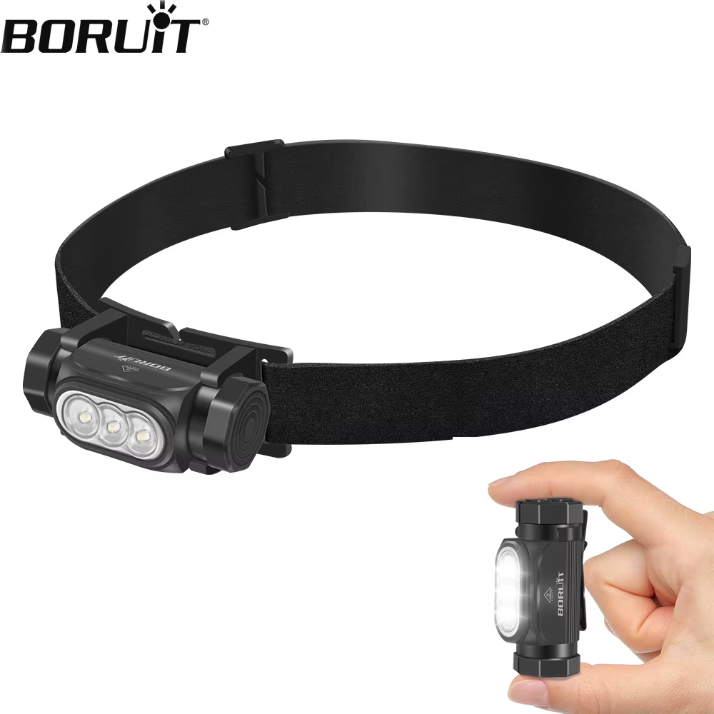 BORUiT HP130 lampe frontale LED ultra lumineuse 1150LM