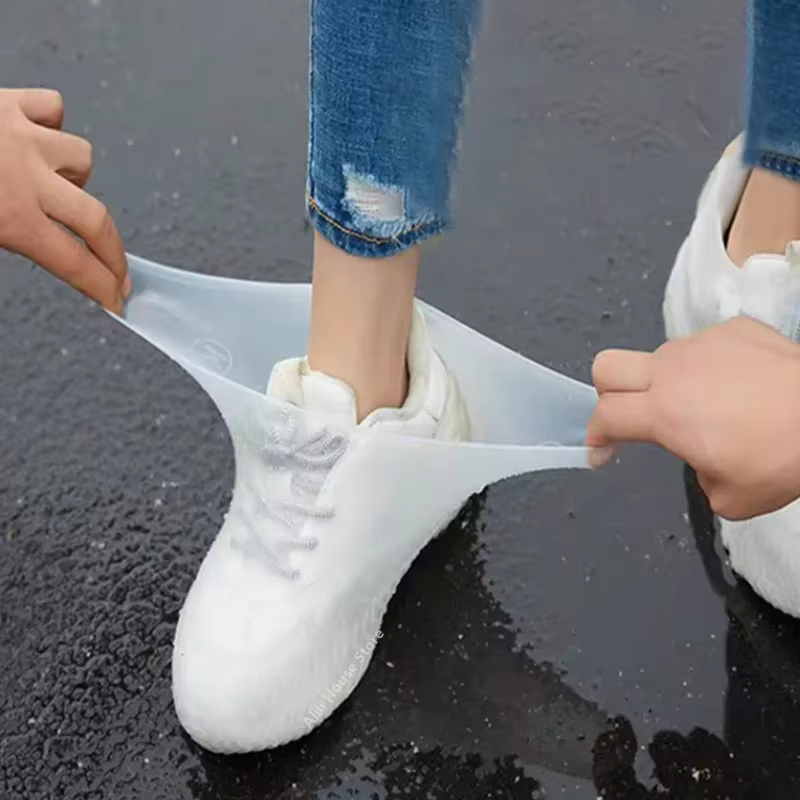 Couvre-chaussures en silicone imperméables réutilisables antidérapants résistants à l'usure