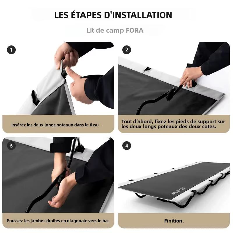 Lit de camping portable WILDYEE