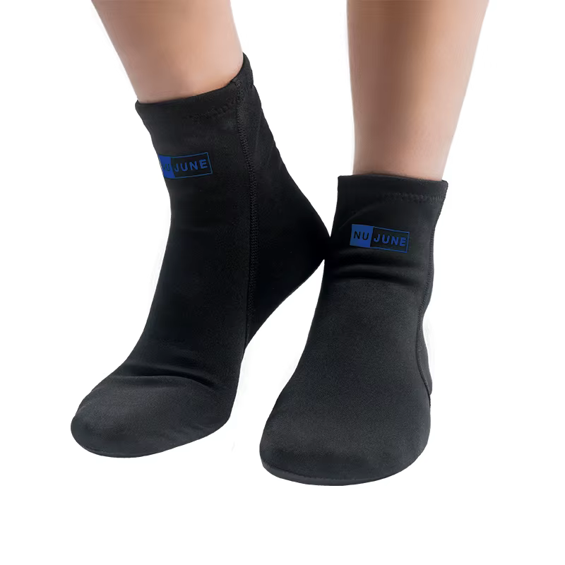 Nu-juin chaussures de plongée antidérapantes natation Sport Aqua chaussettes unisexe plage sandale plat pieds nus