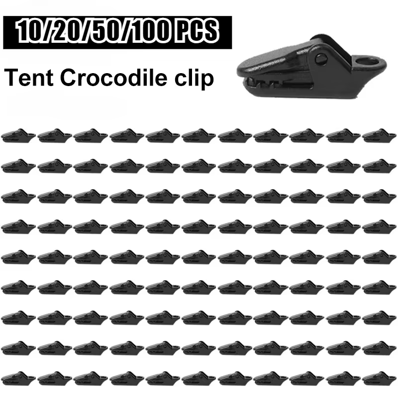 10/20/50pcs Clips de tente robustes pour bâche extérieure