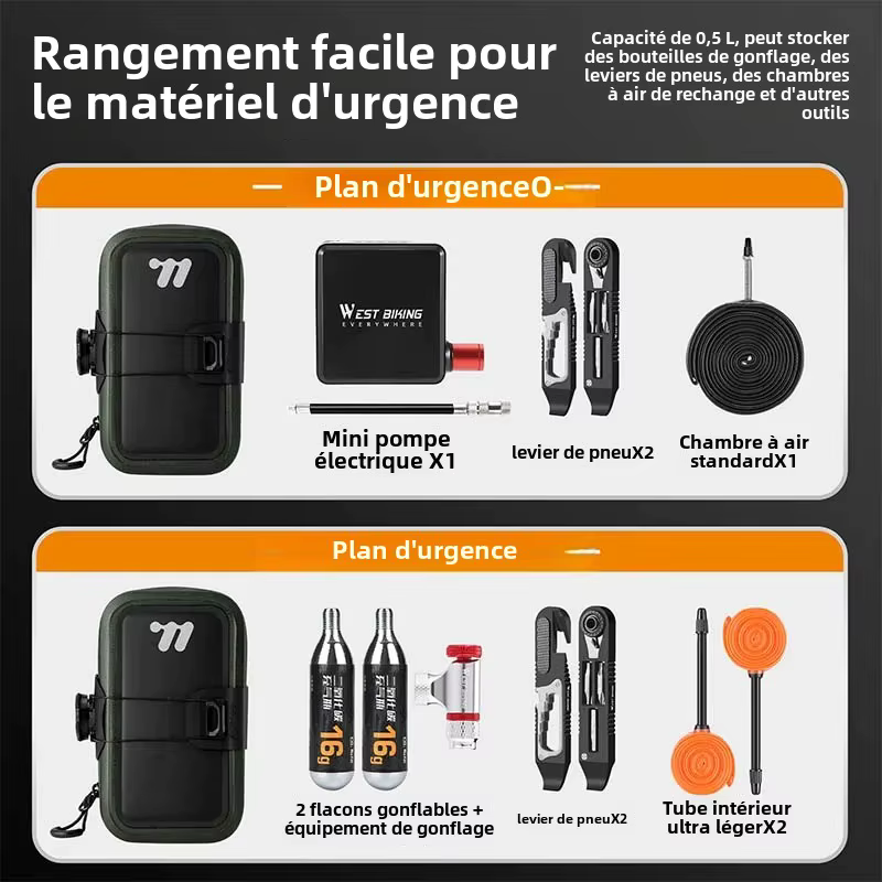 WEST BIKING-Sac de dégager de vélo 600D TPU sans couture et étanche
