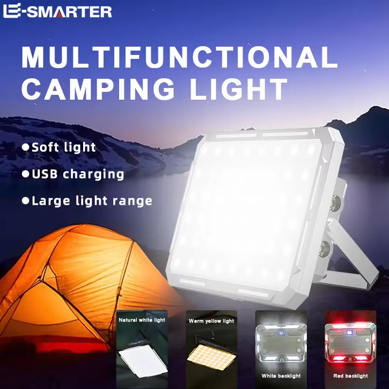 LED Camping tente lumière projecteur Rechargeable haute puissance éclairage de secours extérieur étanche Portable lampes de nuit suspendues