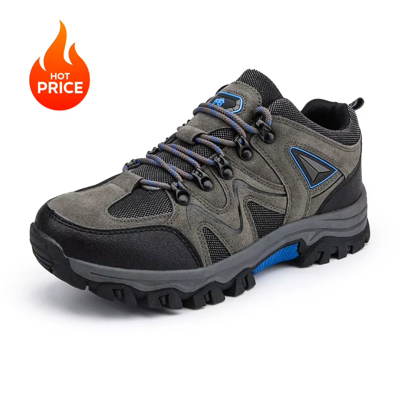 Chaussures de randonnée tout-terrain gris bleu pour hommes