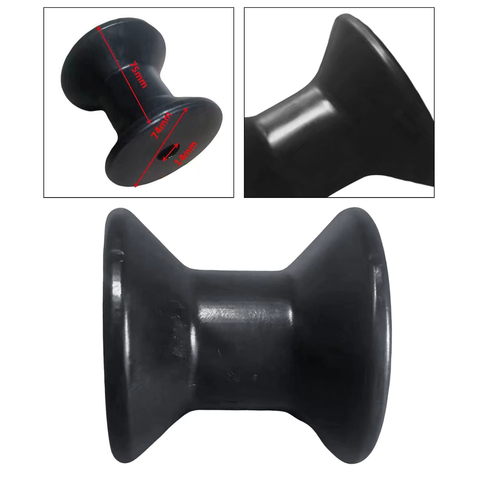 Accessoires d'équipement de navigation à roulettes pour remorque de bateau marin, pour quails, usines, zones de production, transport, installation facile