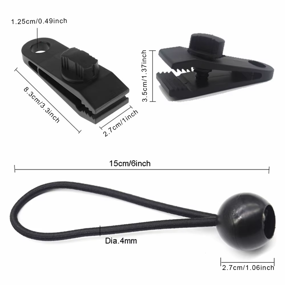 Clips de bâche de tente