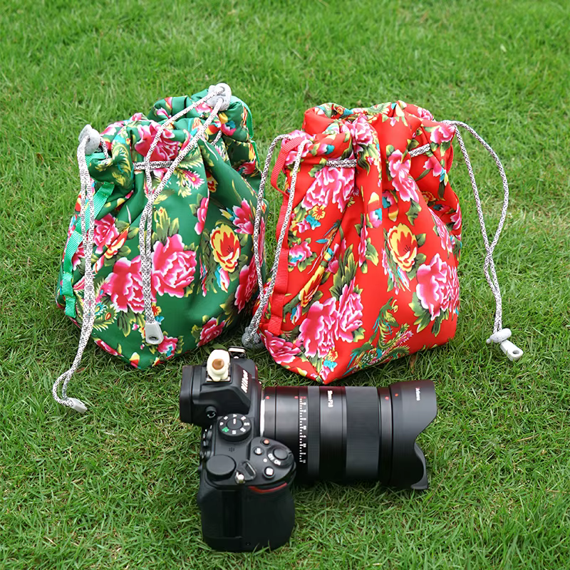Sac de rangement pour appareil photo en cuir, sac d'accessoires pour poudres d'objectif, durable, grande capacité, doux, bien protégé, universel pour Nikon, IL, Sony, Fuji