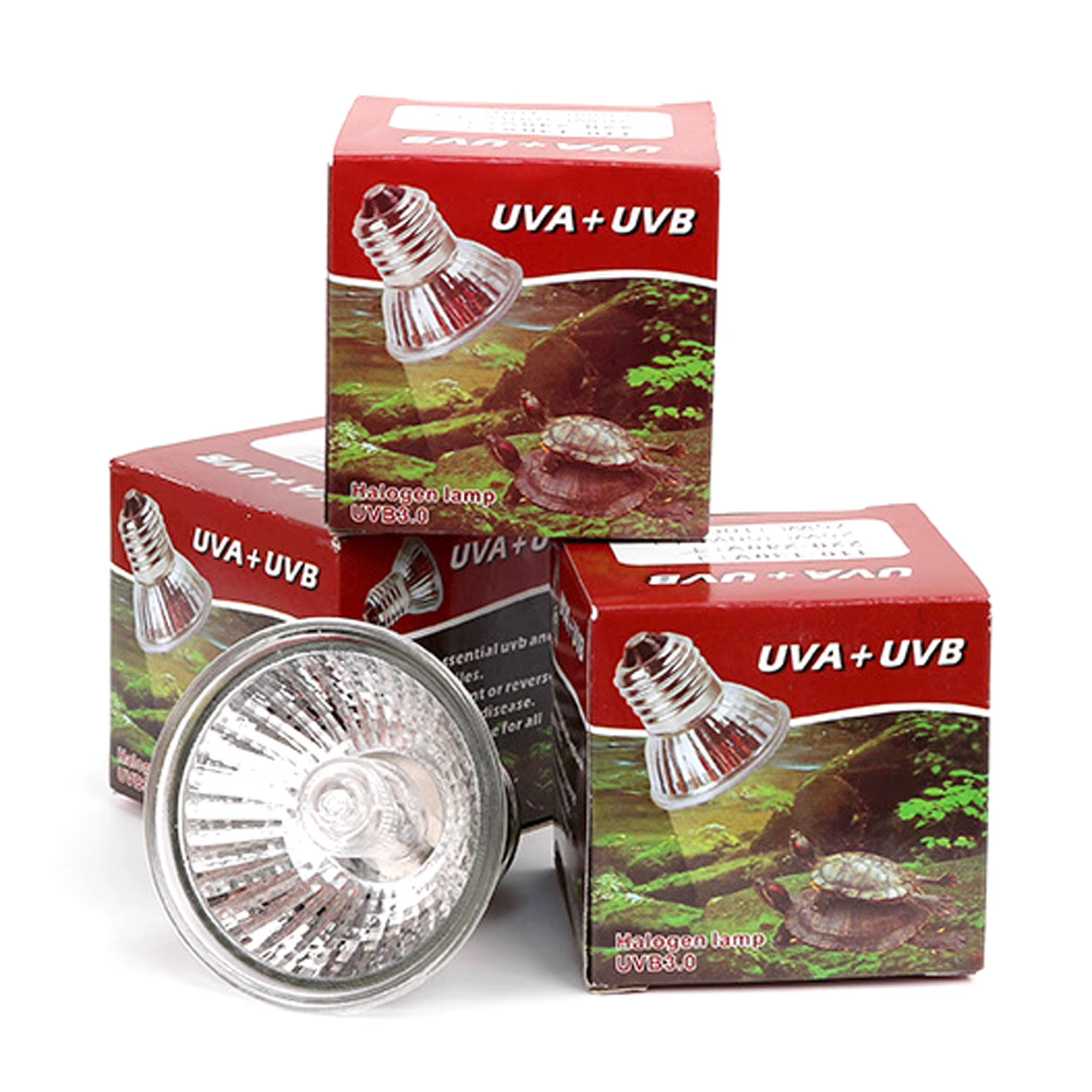 25/50/75W UVA + UVB 3.0 lampe pour Reptile ampoule tortue se prélasser UV ampoules lampe chauffante amphibiens lézards régulateur de température 1Pc