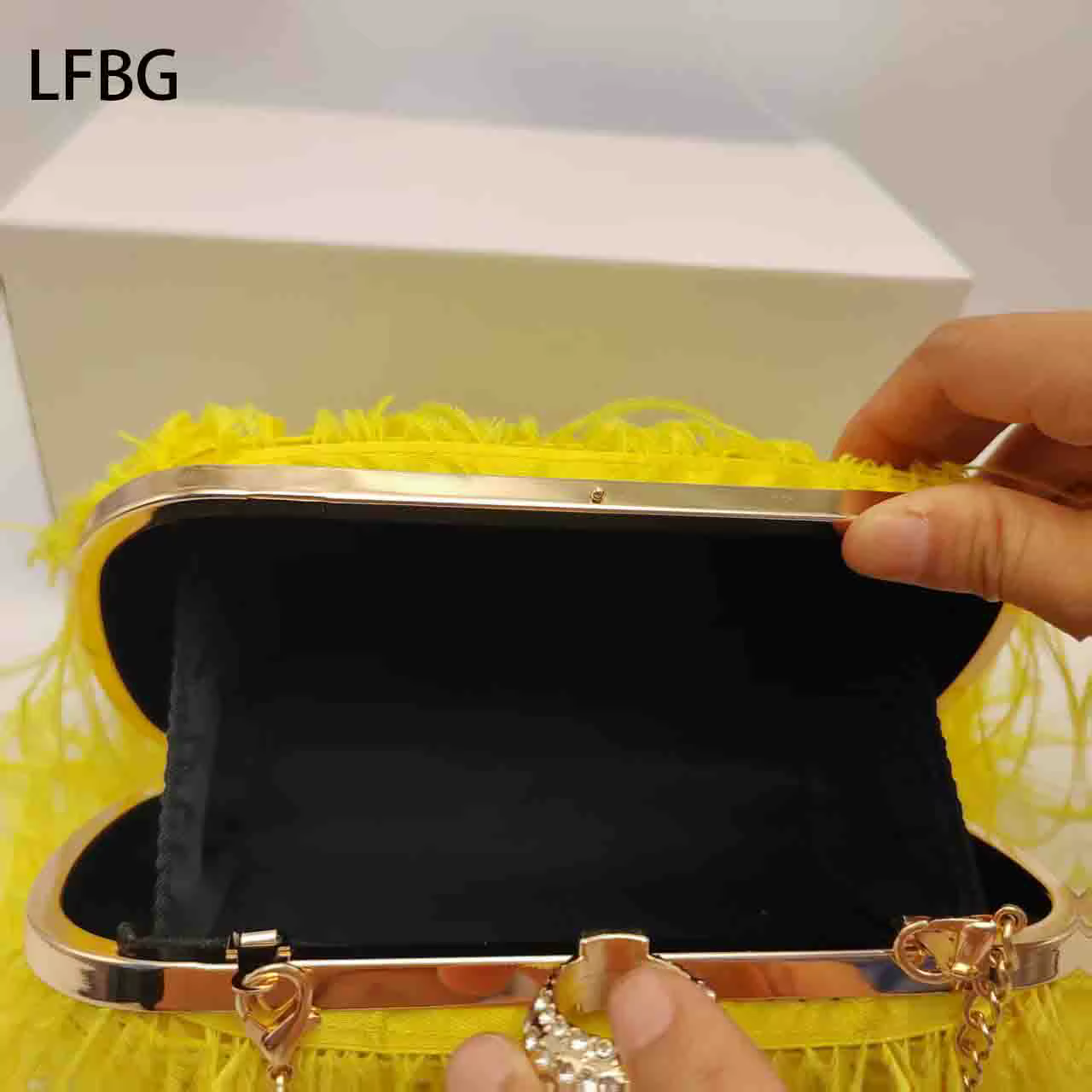2025 pochette jaune sac à main de mariage pochette de mariée sac jaune avec anneau d'articulation