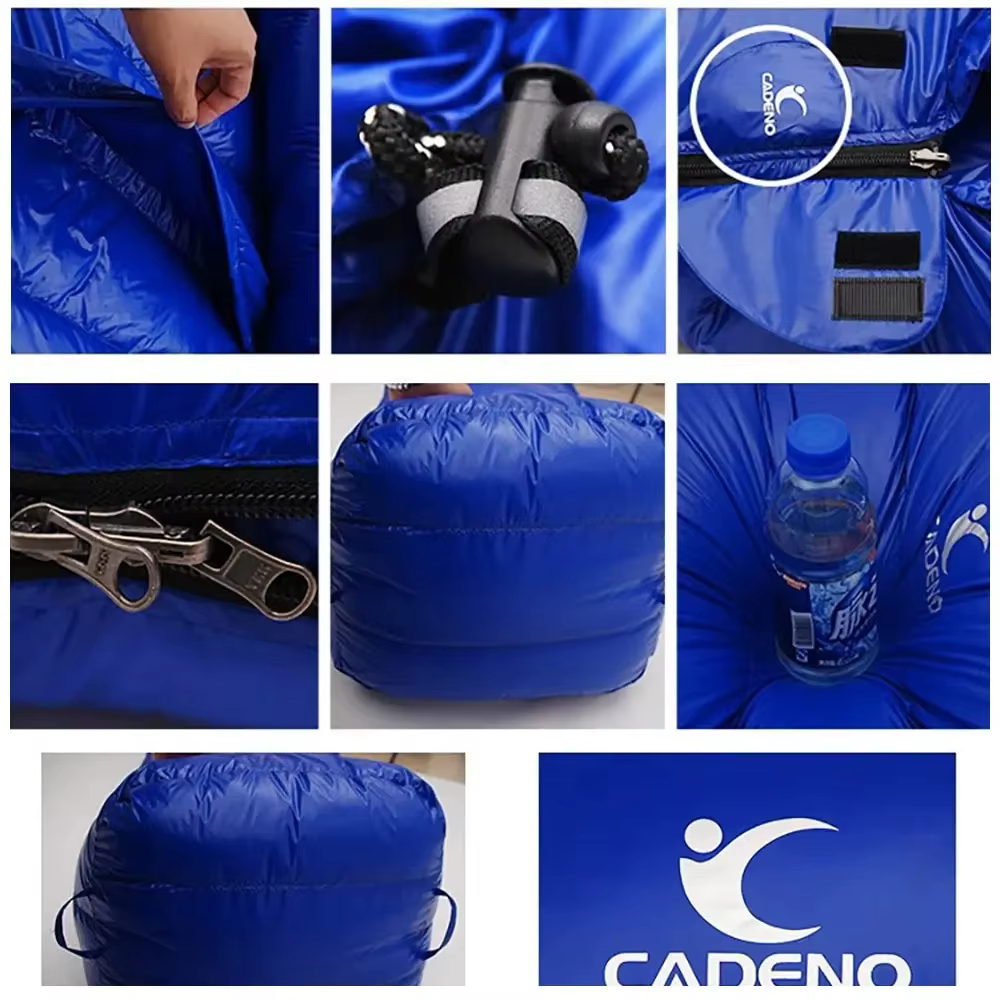Sac de couchage thermique en duvet de canard blanc ultraléger pour adultes