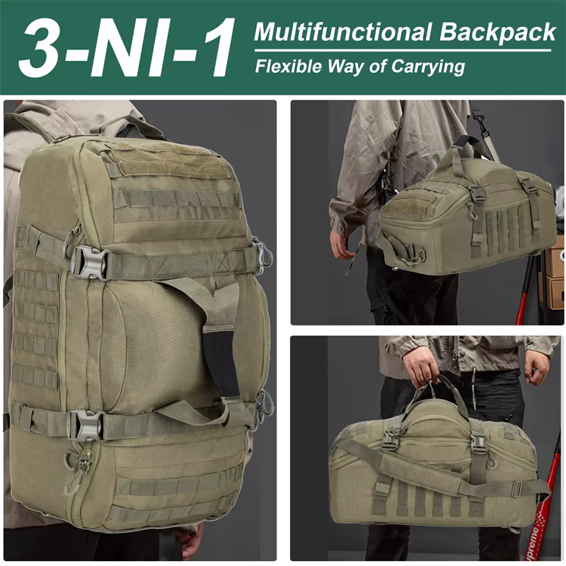 LQARMY 60L 80L Camping Sacs À Dos Hommes Tactique Sac À Dos Molle Randonnée Voyage Escalade Sport Gym
