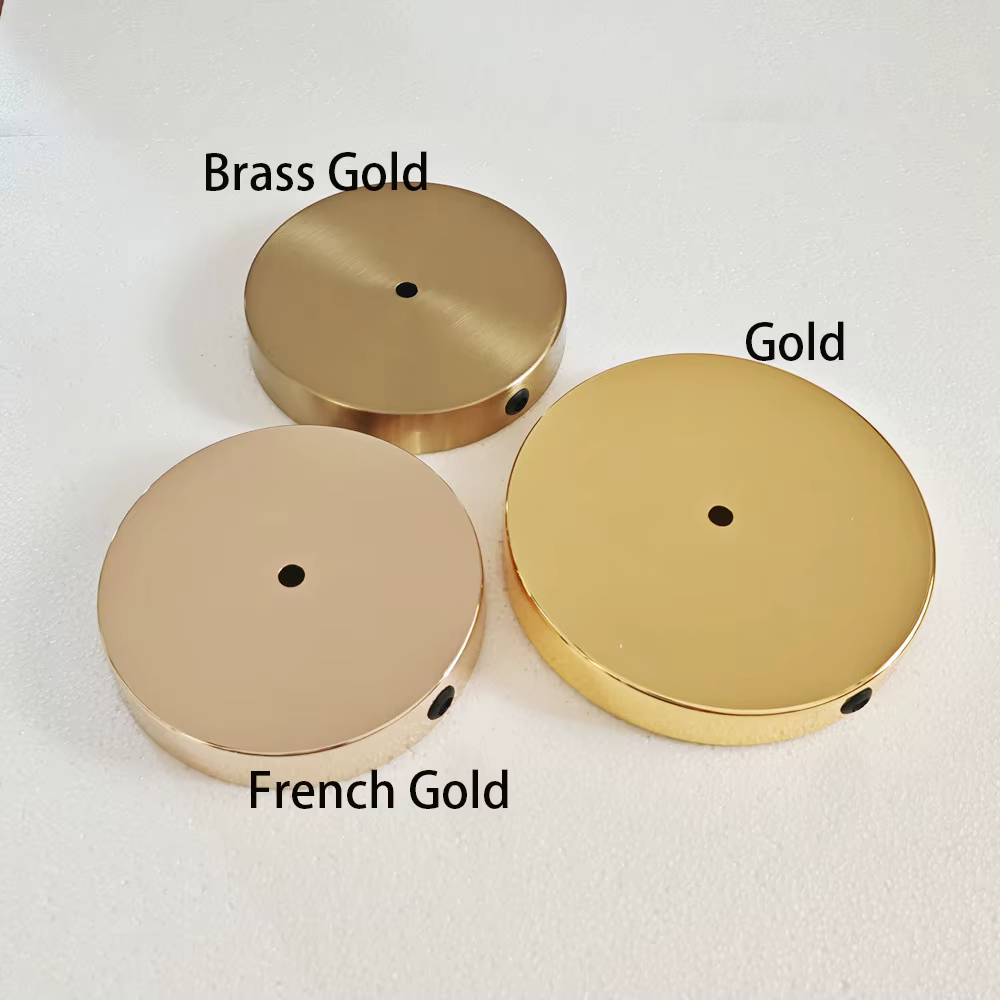 120mm ~300mm table floor lamp metal base with 10mm central hole and side hole fold edge inward 5mm for table lamp/floor lamp use