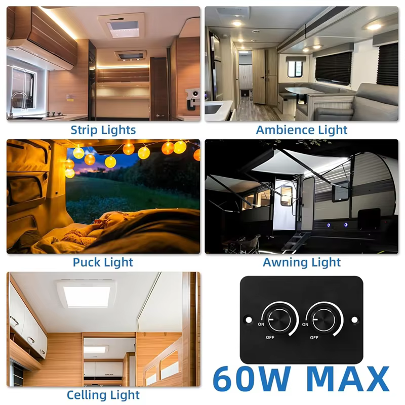 Variateur LED variateur bidirectionnel pour bandes lumineuses LED, lumière d'ambiance, lumière de rondelle, éclairage de plafond, lumière d'auvent