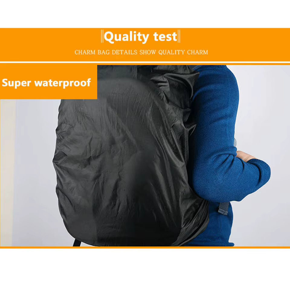 Sac à dos pratique bouclier de pluie étanche à la poussière sac protégé au soleil