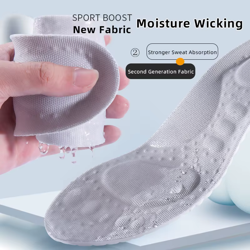 Semelles intérieures de Sport complètes pour les pieds, semelle à coussin d'air en PU, souples et respirantes, Absorption des chocs, chaussures de course, semelle intérieure de soutien de la voûte pla