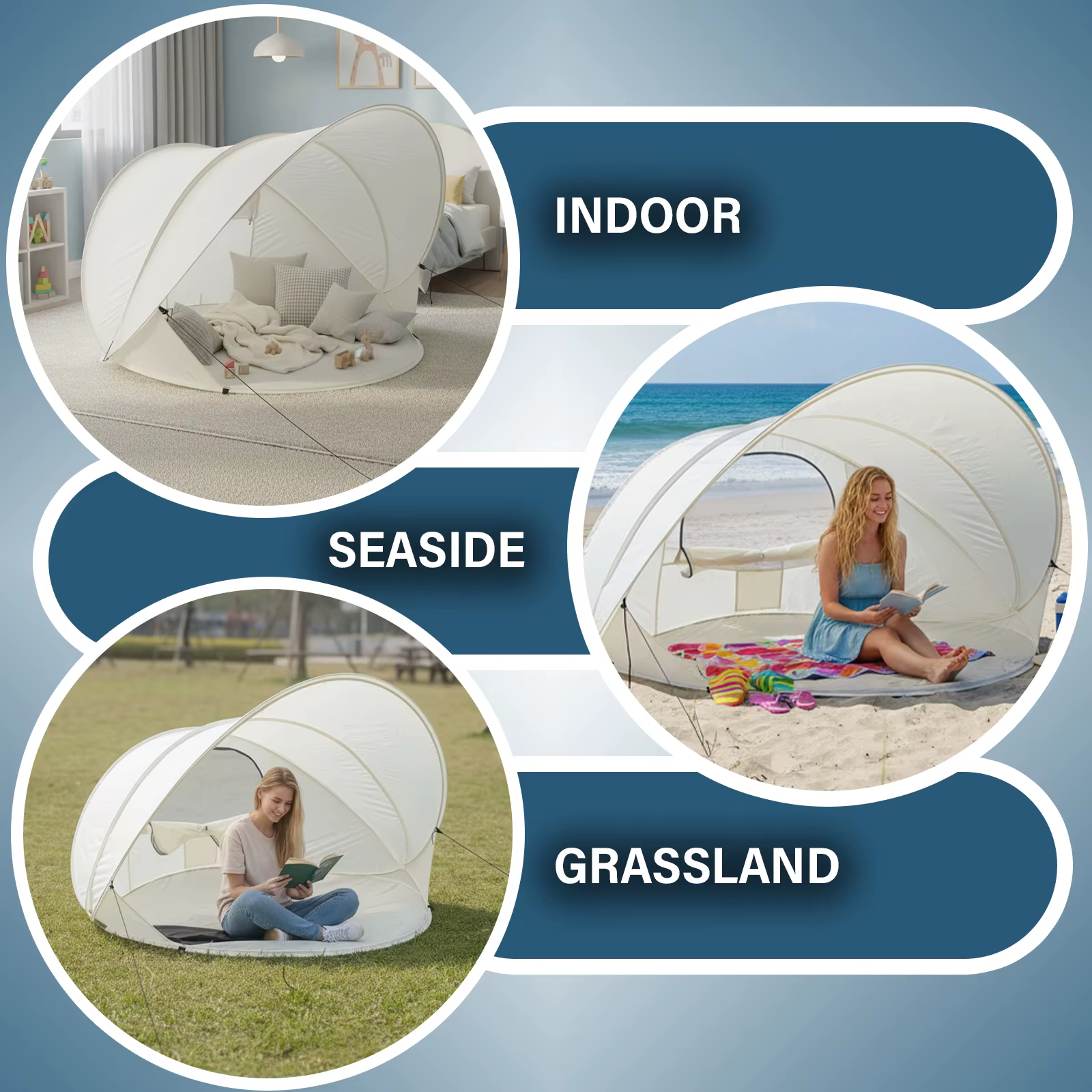 Tente de plage portable pop-up