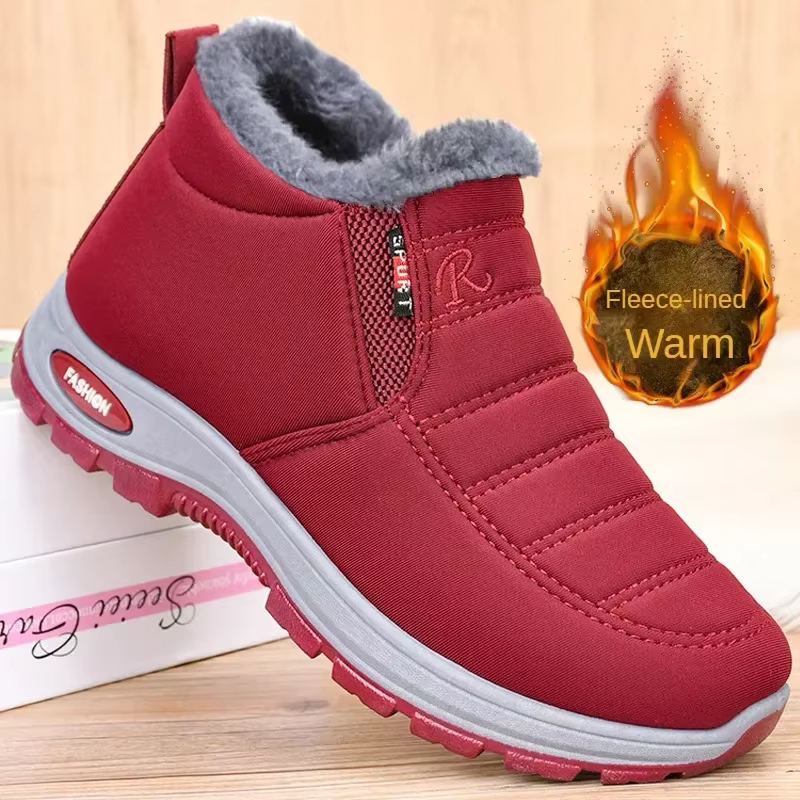 Hiver 2025 nouvelles chaussures en coton pour hommes et femmes avec velours épais et bottes de neige chaudes bottes courtes coupe-vent pour couple anti-dérapant