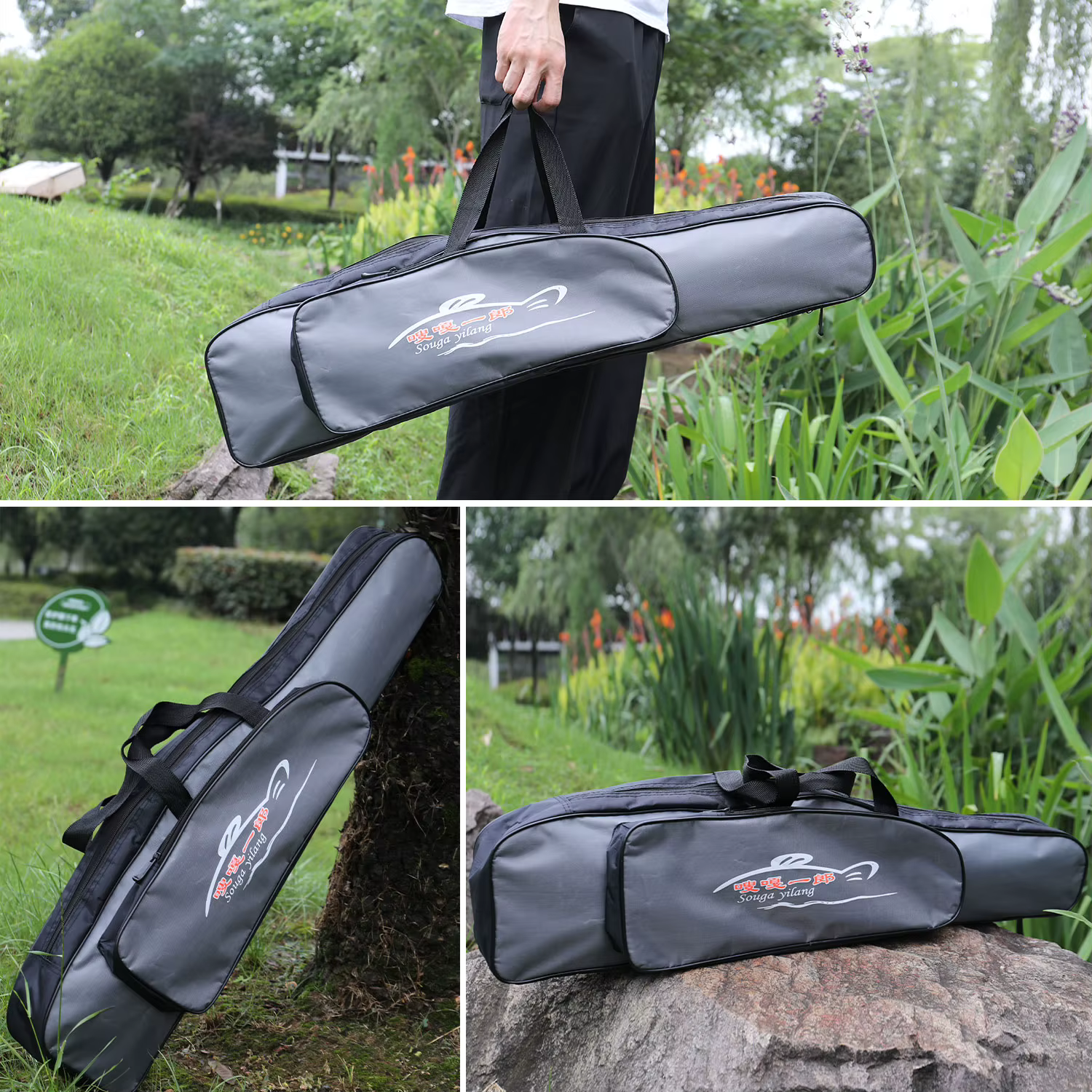 Sougayilang – sac de pêche Portable monocouche, sac de canne à pêche, Kit d'outils de rangement extérieur pour la pêche