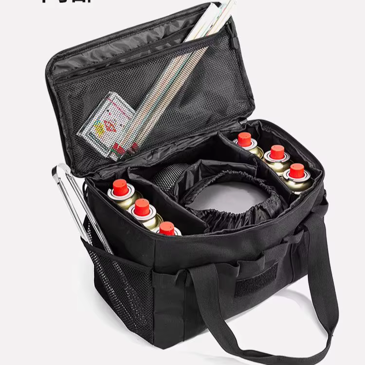 Sac tactique de camping en plein air - Sac de rangement multifonctionnel de grande capacité 14L pour outils et équipement de pique-nique avec plusieurs compartiments