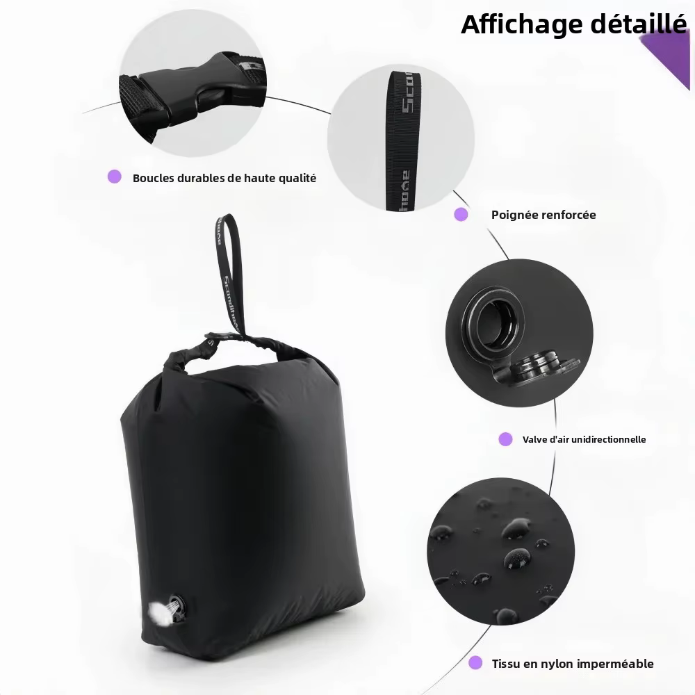 Sac de compression sous vide pour voyage