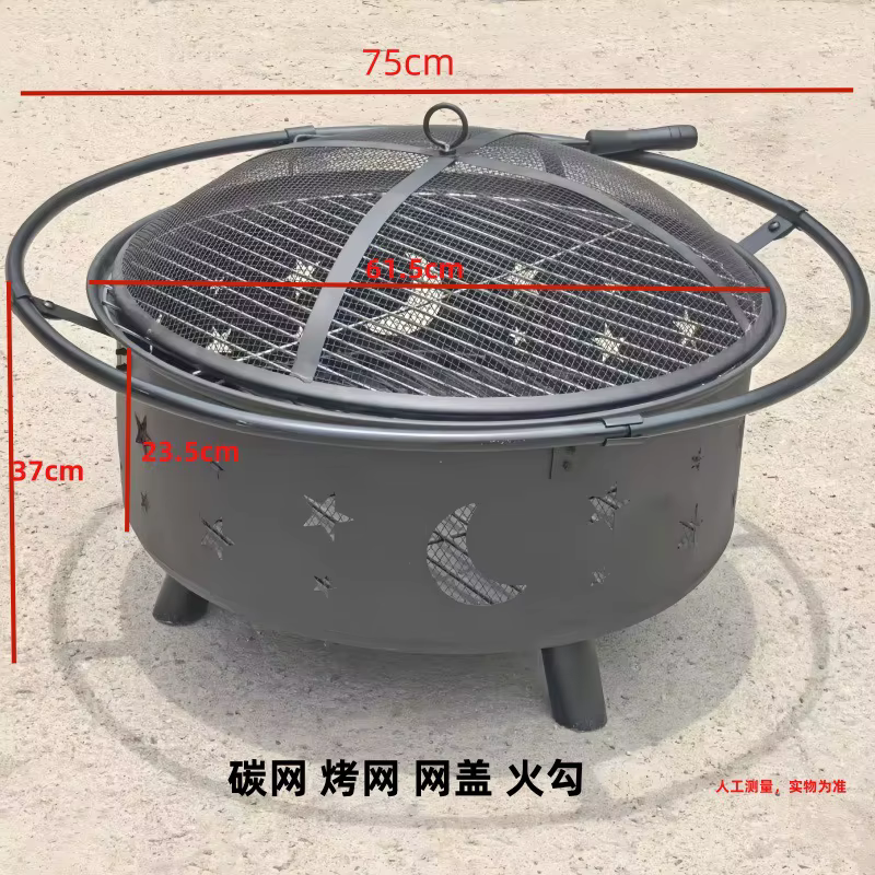 Barbecue d'extérieur, poêle à bois