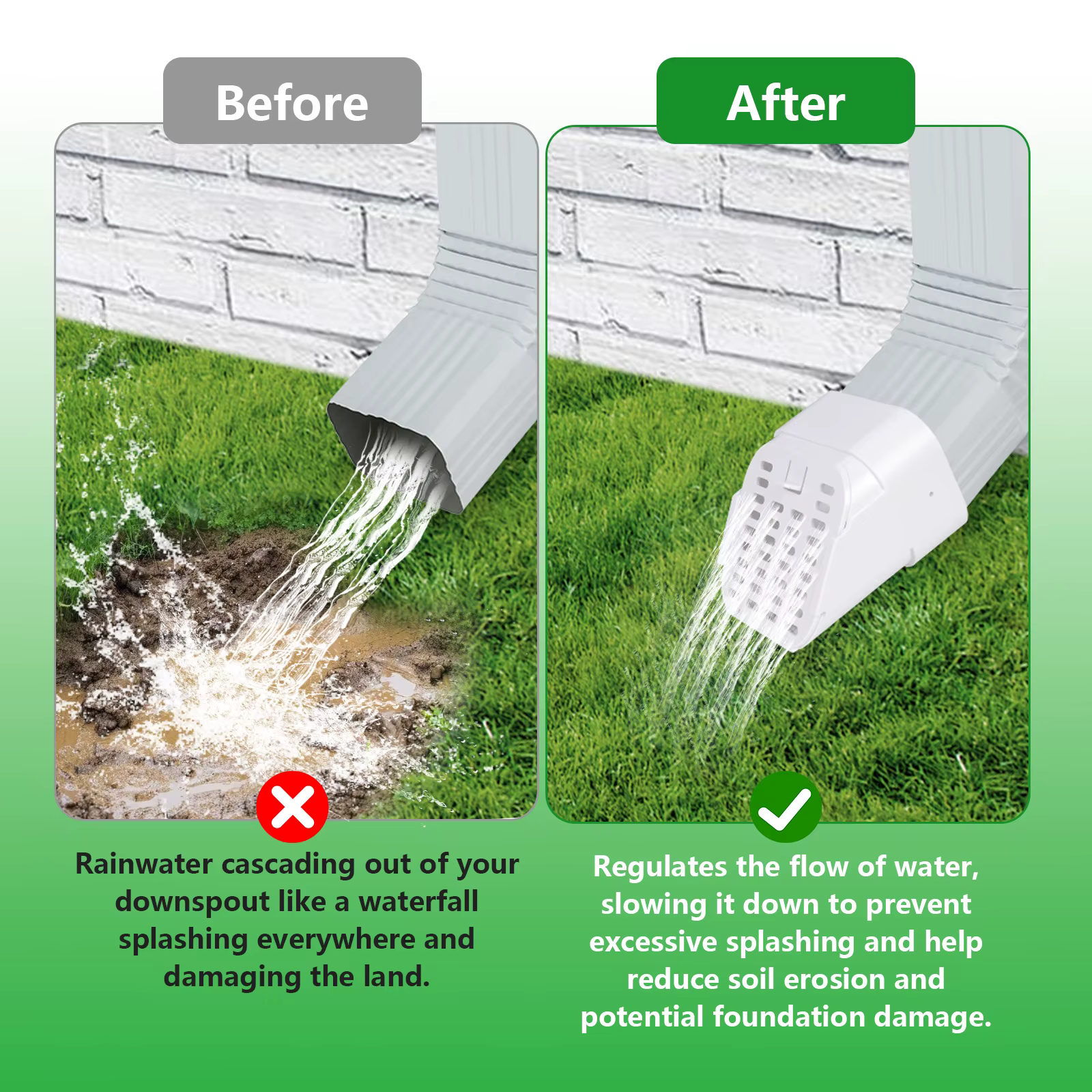 Protection anti-rongeurs pour gouttières, conçue pour une installation horizontale, compatible avec les gouttières carrées de 2x3 et 3x4 pouces.