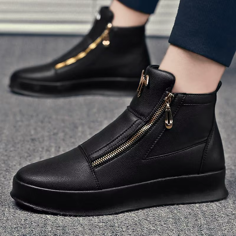 Bottes de rinçage en cuir blanc pour hommes