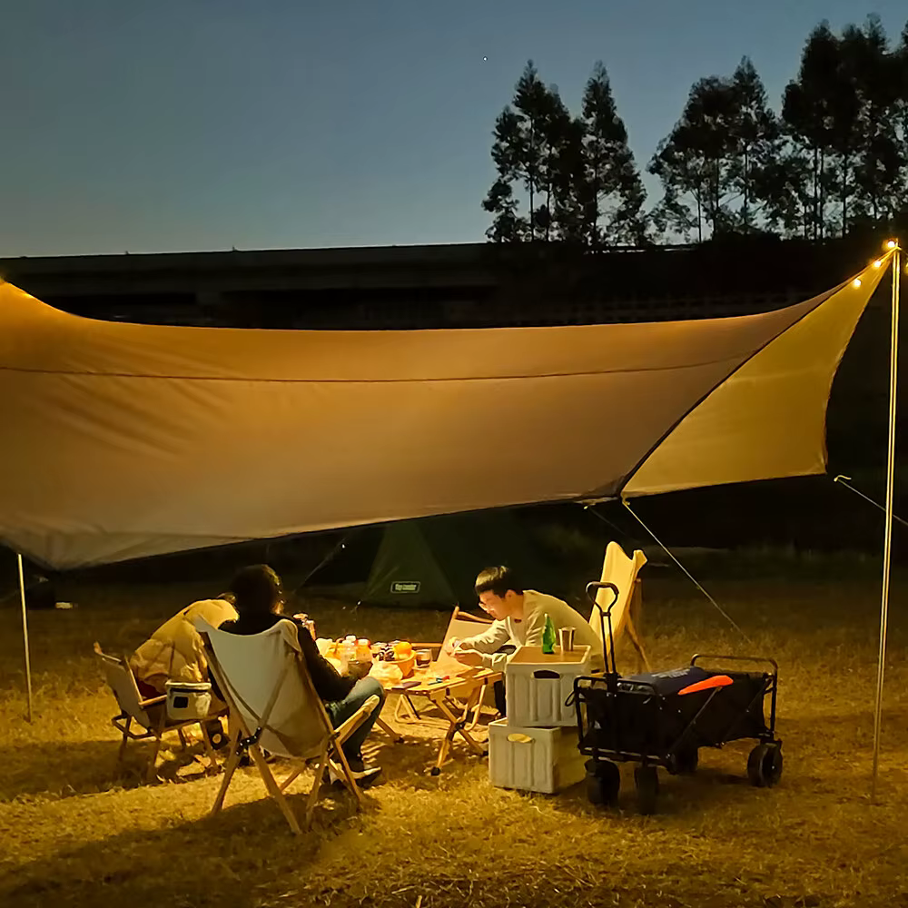 Octogone 5.1x5.1m, grande bâche imperméable