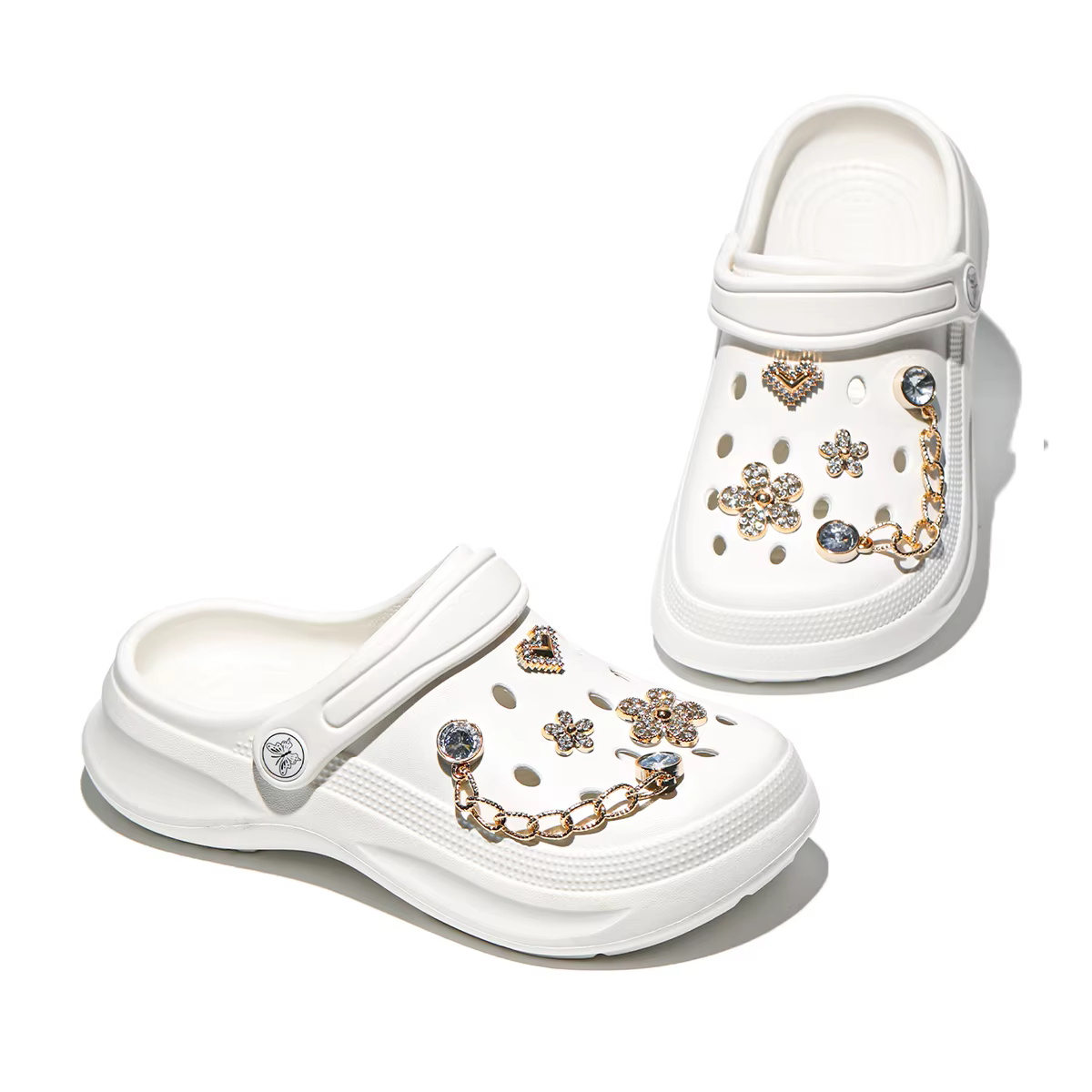 Sabots de jardin légers | Chaussures de plage d'été avec découpe décorative