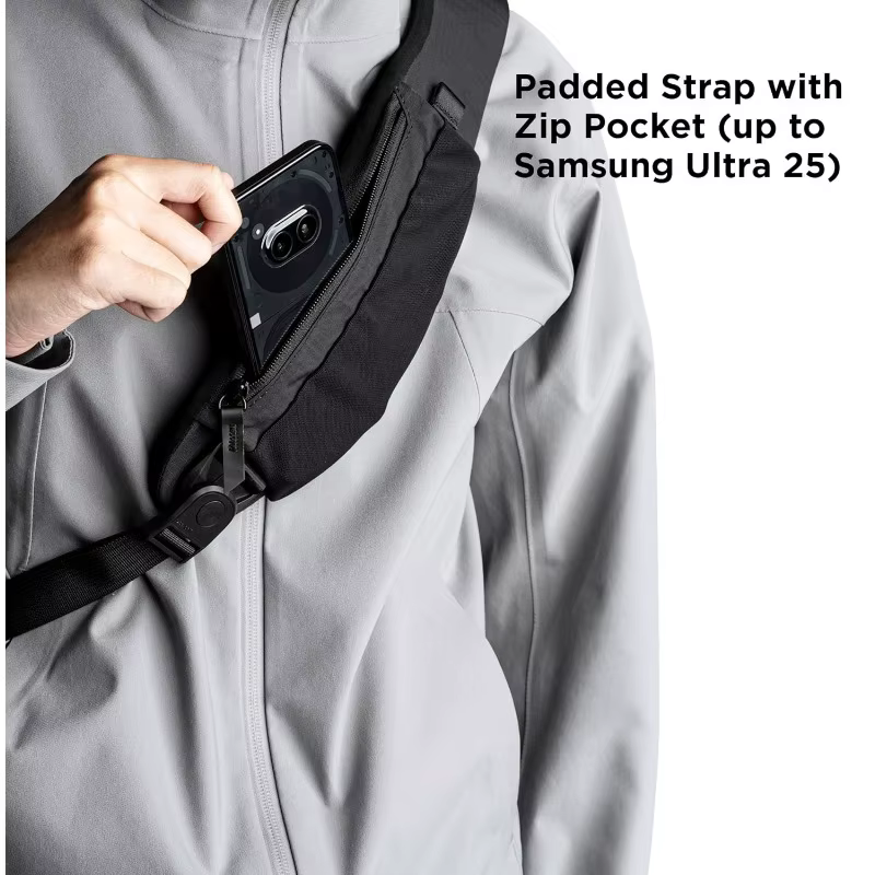 Sac de poitrine pour épaule droite 7,5 L - Sac bandoulière, sac à dos à bandoulière - Convient pour tablette de 11 pouces - Poche pour bouteille d'eau à épaule unique