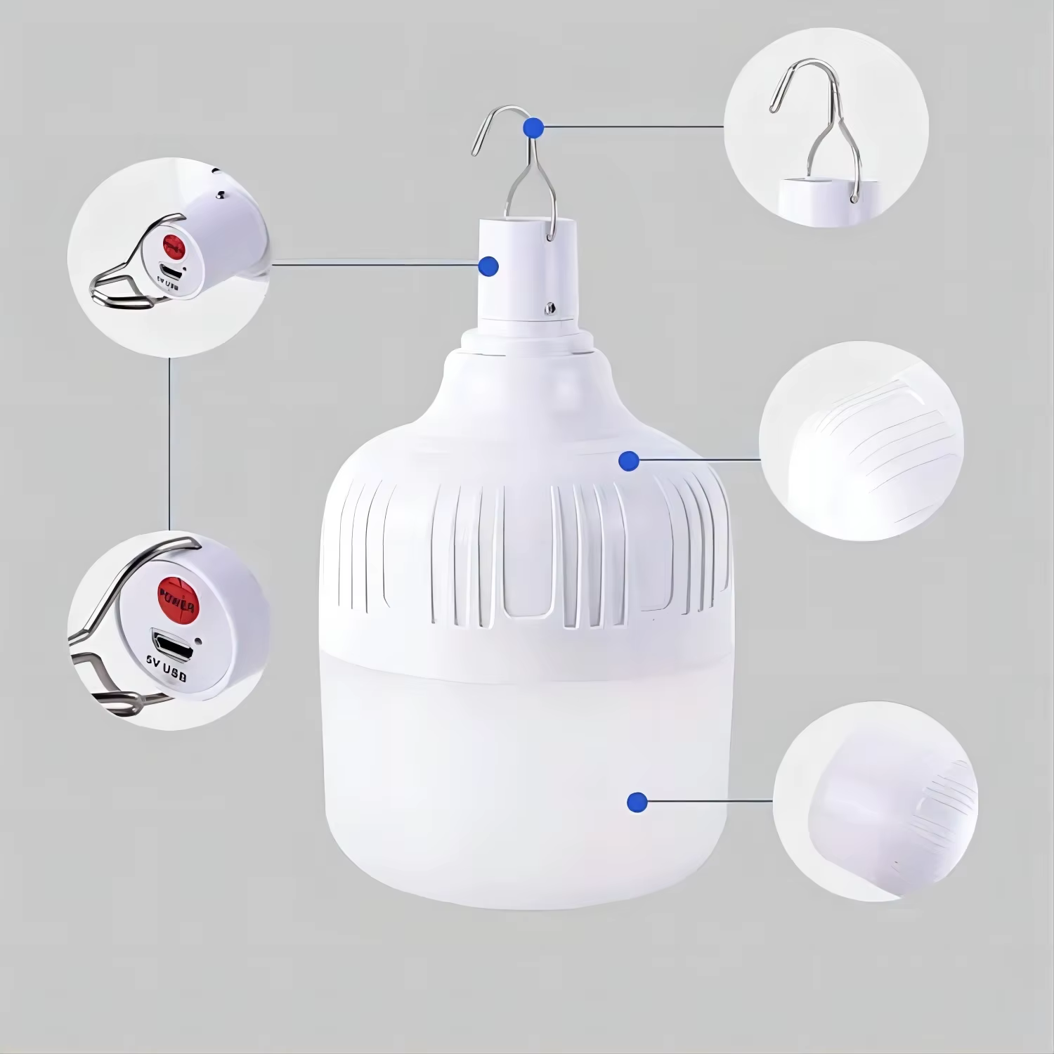 Lampe LED Portable Rechargeable par USB