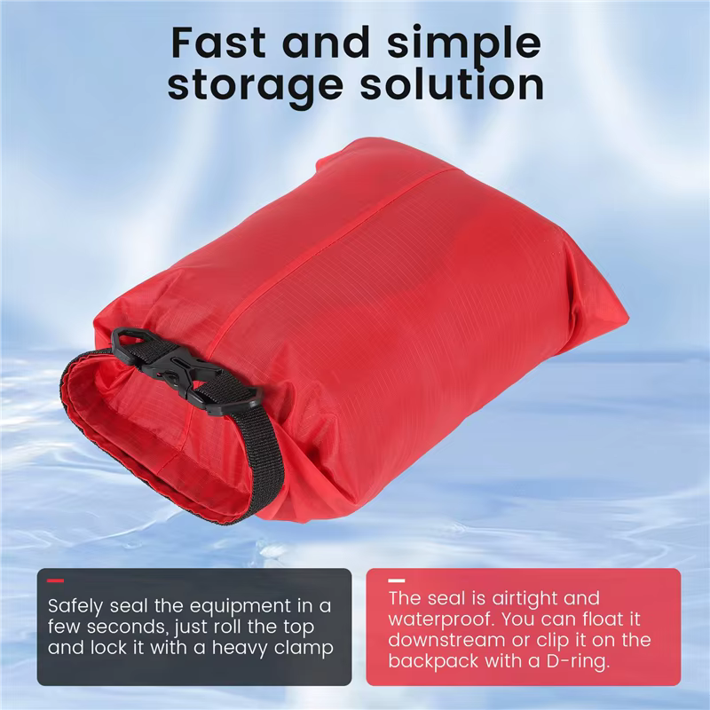 Ensemble de sacs étanches 1B-6 pièces pour kayak, sacs de rangement extérieurs pour canoë, camping, natation, randonnée
