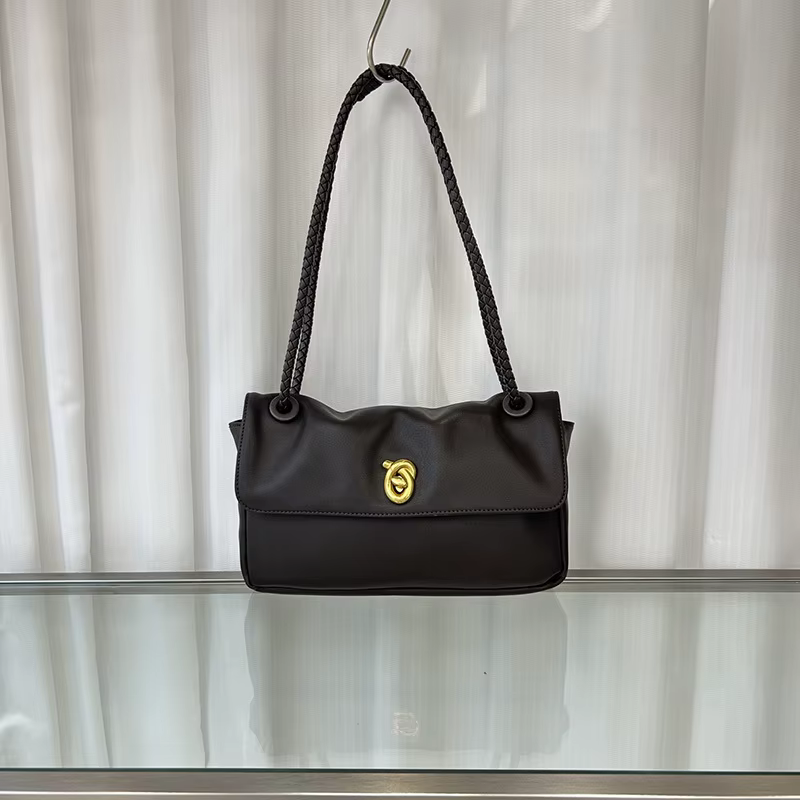 VM FASHIO NKISS Sac sous les bras pour femme Sac à bandoulière semi-abatte de couleur unie Sac à bandoulière en cuir PU souple adapté à toutes les saisons