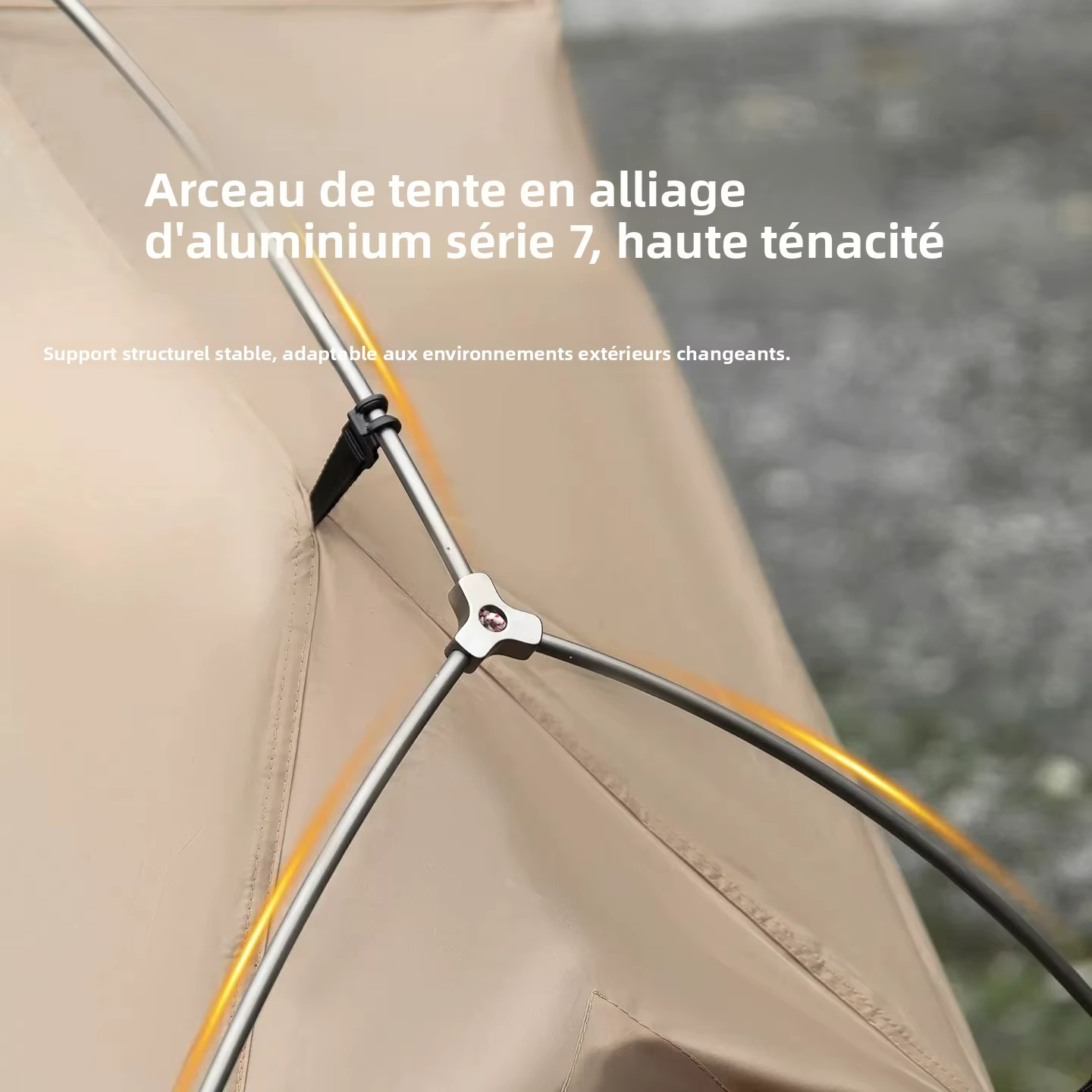 Tente de lit de camp ultra-légère avec tente intérieure indépendante
