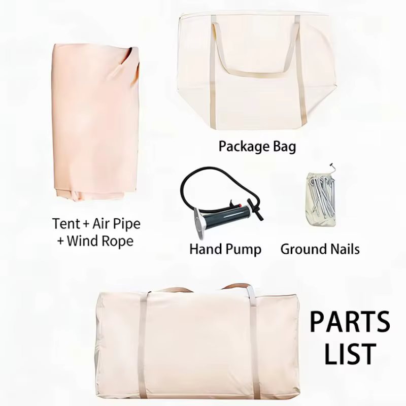 Tente de camping gonflable pop-up imperméable en tissu Oxford pour l'extérieur