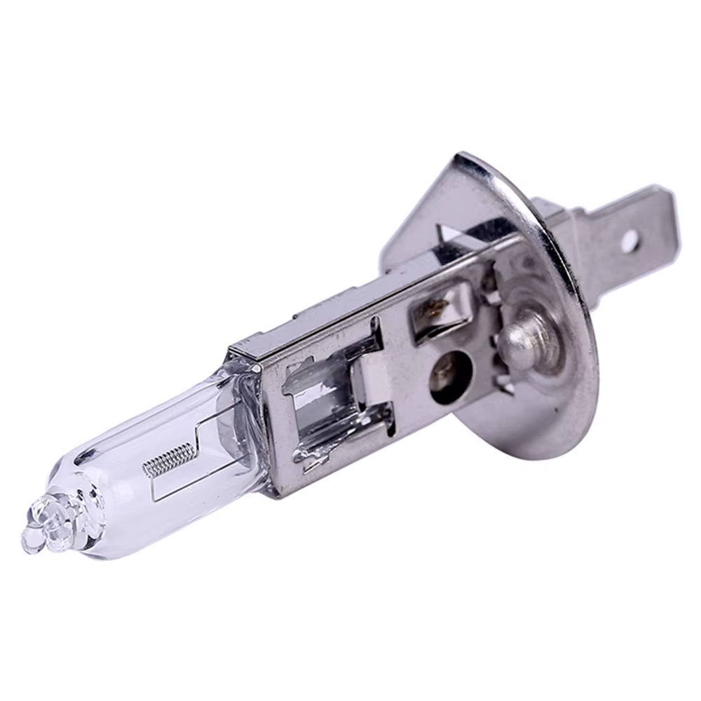 10 ampoules halogènes H1 jaunes 12V 55W 4500K en verre transparent pour phares de voiture