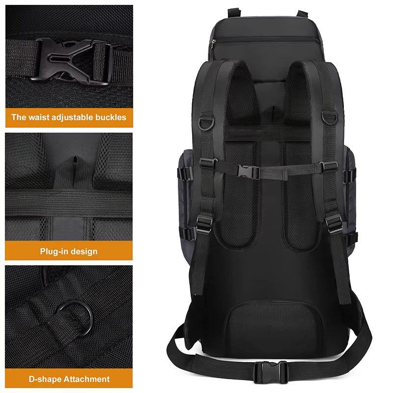 80L 90L grand sac à dos de Camping sac de voyage hommes femmes bagages randonnée sacs à bandoulière en plein air