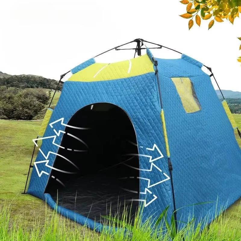 Tente extérieure automatique en coton pour 3 à 4 personnes
