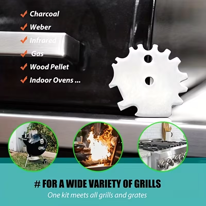 Grattoir à barbecue en acier inoxydable